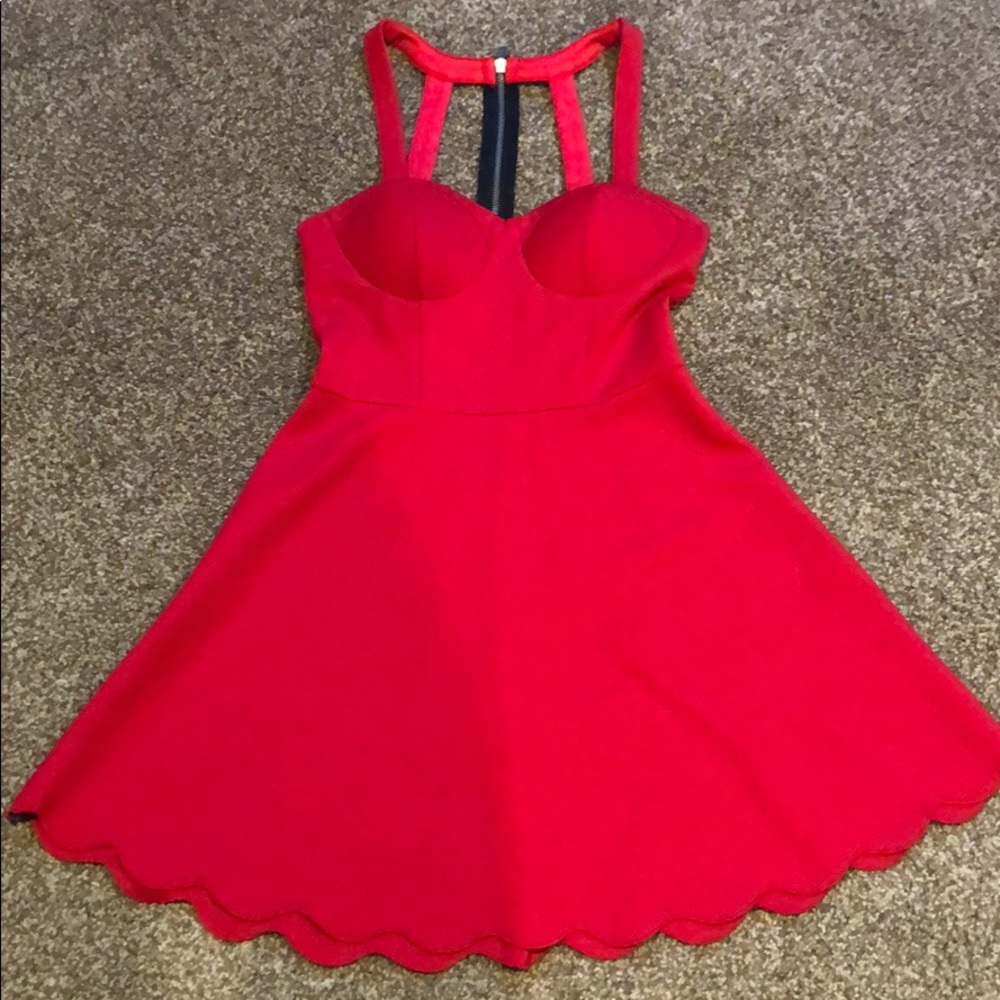 Scallop twirl dress.  Very nice once it’s on.